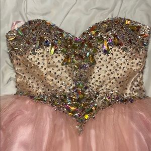 Bubble gum pink party dress